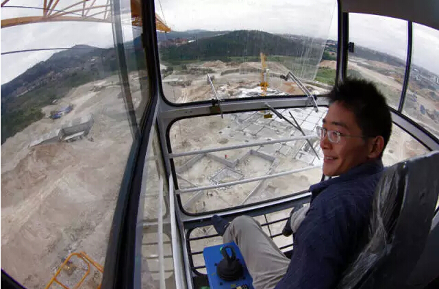 吊车上看下面的景色